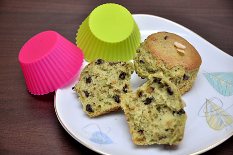 Macchás, étcsokis muffin (Fotó és recept: MsTea)