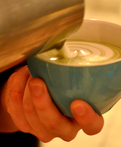 Matcha latte @ Pécsi Kávé (Fotó: MsTea)